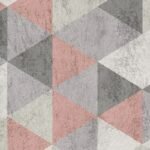 Tapete Triângulos Rosê Casa Meva: fusão da tradição com a modernidade!