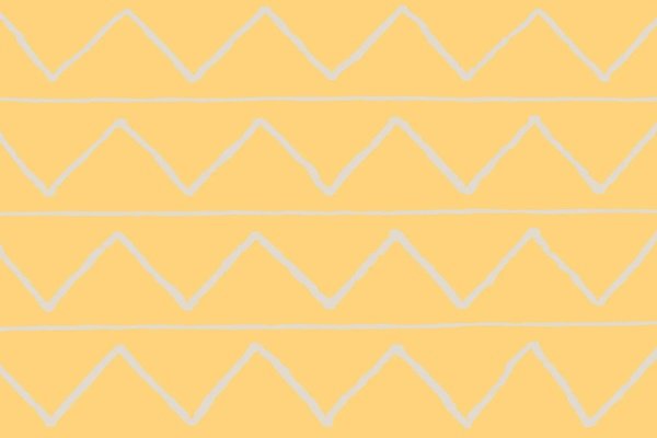 Tapete infantil Zig Zag Amarelo